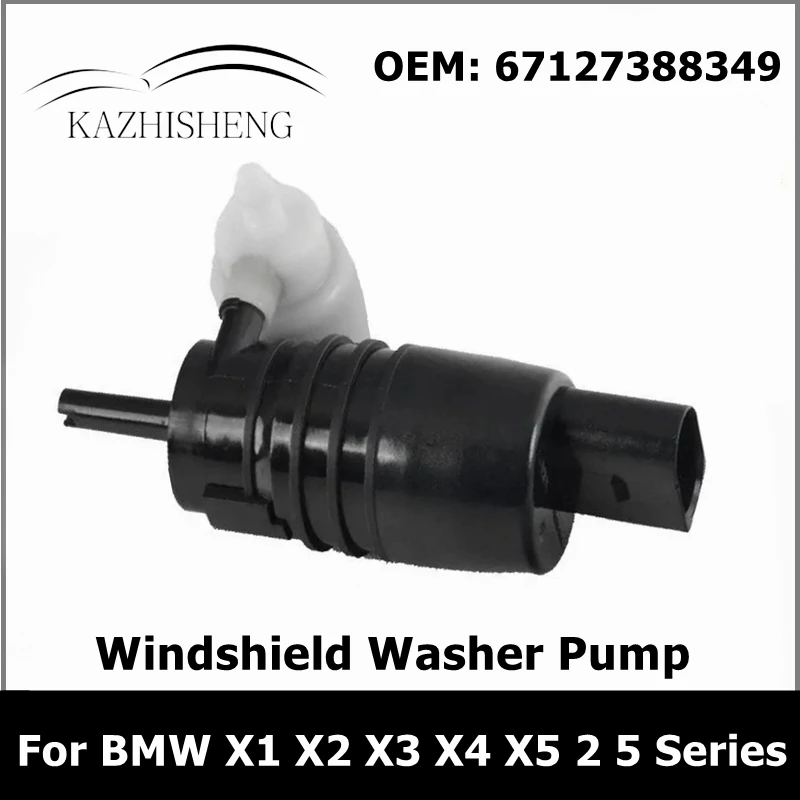 67127388349 Double Cleaning Fuel Filter Windshield Washer Pump for BMW X1 X2 X3 X4 X5 2 5 Series