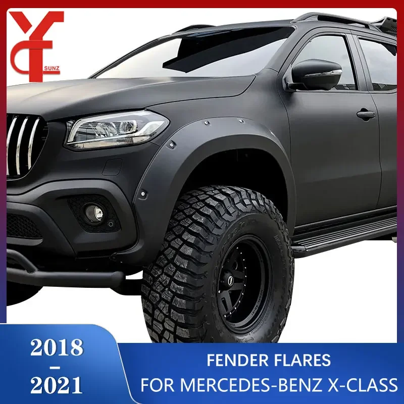 

Модифицированная Арка колеса, дневная вспышка для Mercedes-benz X-class 2018 2019 2020 2021, двойной резервуар, новые аксессуары для стайлинга автомобиля