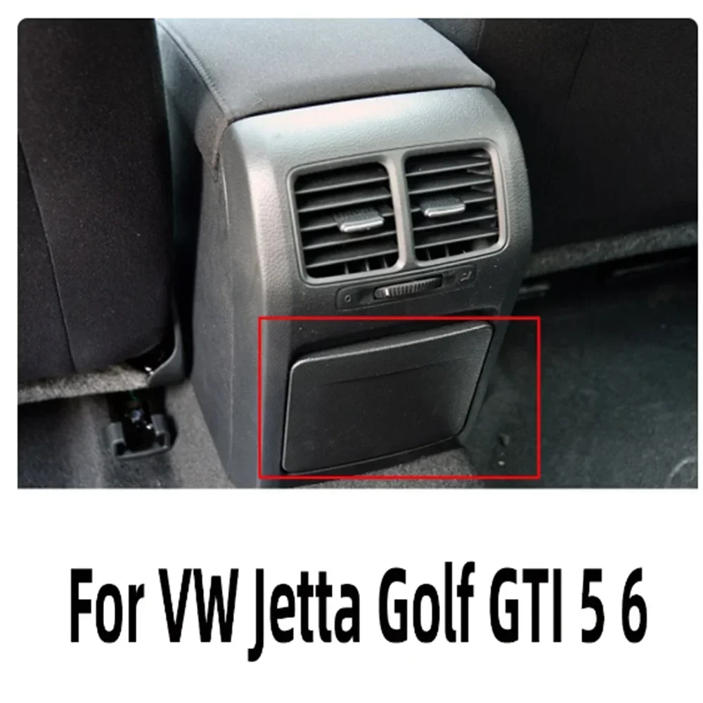 Black Car Central Console Armrest with Rear Cup Drink Holder 1K0862532F Interior Accessories for VW Jetta MK5 Golf6 MK6 GTI