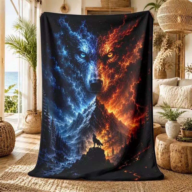 Black White Purple Peacock Feather Art Print Warm Cozy Soft Throw Blanket for Sofa Bed Couch Elegant Bedroom Home Decor
