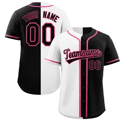 Customize Baseball Jersey Stitch Your Name/Number Active Training Split Softball Uniform for Adults/Kids Outdoors