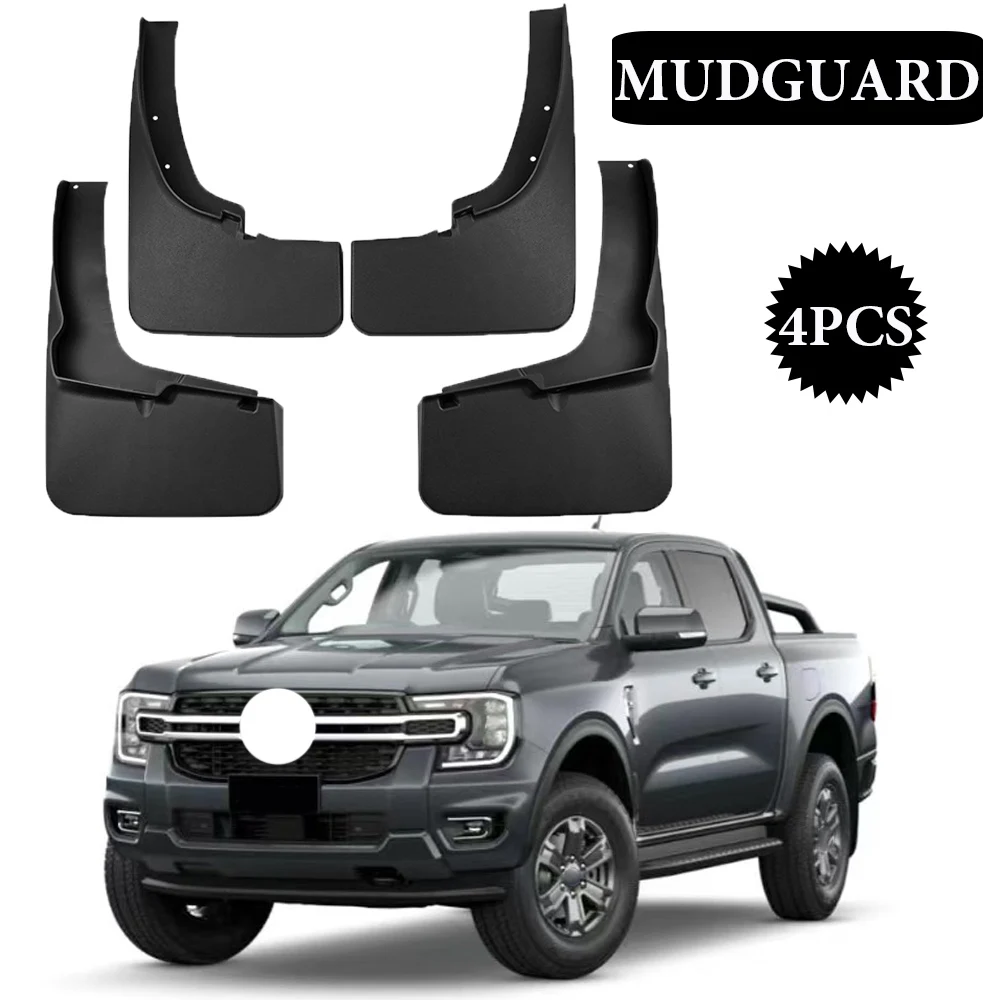 

4PCS For Ford Ranger 2019 2020 2021 2022 2023 Fender Mud Flaps Mudguards Splash Guards Fender Mudflaps Modified Auto Parts