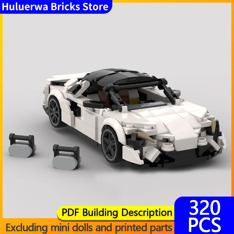 

Модель скоростного гоночного автомобиля MOC, строительные кирпичи, артра, паук, гиперкар, модульная технология, детские праздничные подарки, сборка игрушек, костюм