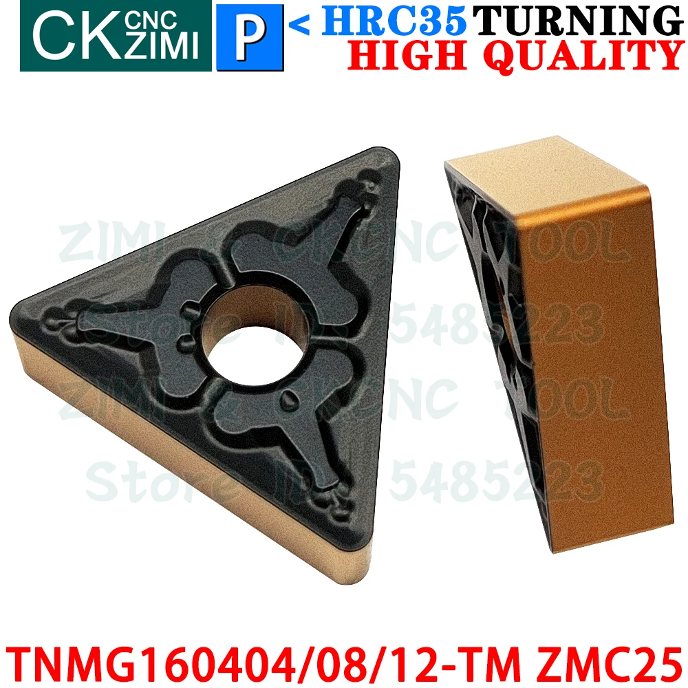 TNMG160404-TM TNMG160408-TM TNMG160412-TM ZMC25 Carbide Insert External Turning Inserts Tools ​TNMG CNC Metal lathe Cutting Tool