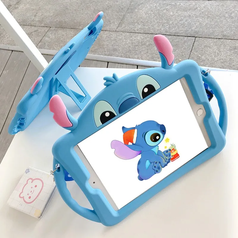 Disney Stitch Tablet Case Tablet Protective Ipad Pro Air 3 4 5 Mini 4 5 6 2022 10 Generation 10.2inch Stitch Christmas Gift Toys