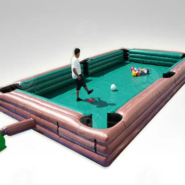 

Newest Funny Inflatable Footpool Snooker Soccer Ball Billiards Table Commercial Pool Table Games