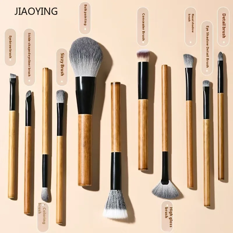 Professional Makeup Brushes Set 11 Pcs Soft Bristles for Beginners Foundation Brush  Makeup Brushes Set zestaw pędzli