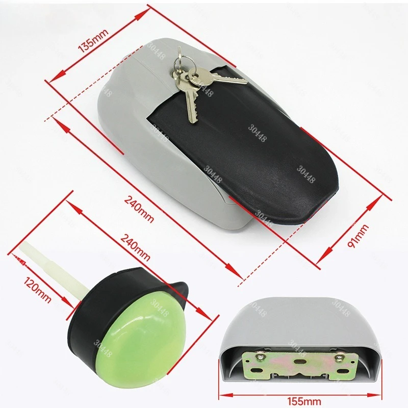 Cold storage door lock, protruding door semi-embedded door lock, ice storage freezer plastic handle, oven oven handle lock 1199