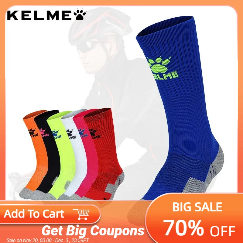 

Носки KELME K15Z934 мужские, дышащие, Нескользящие, для мужские носки для футбола, велоспорта, бега, занятий спортом на открытом воздухе
