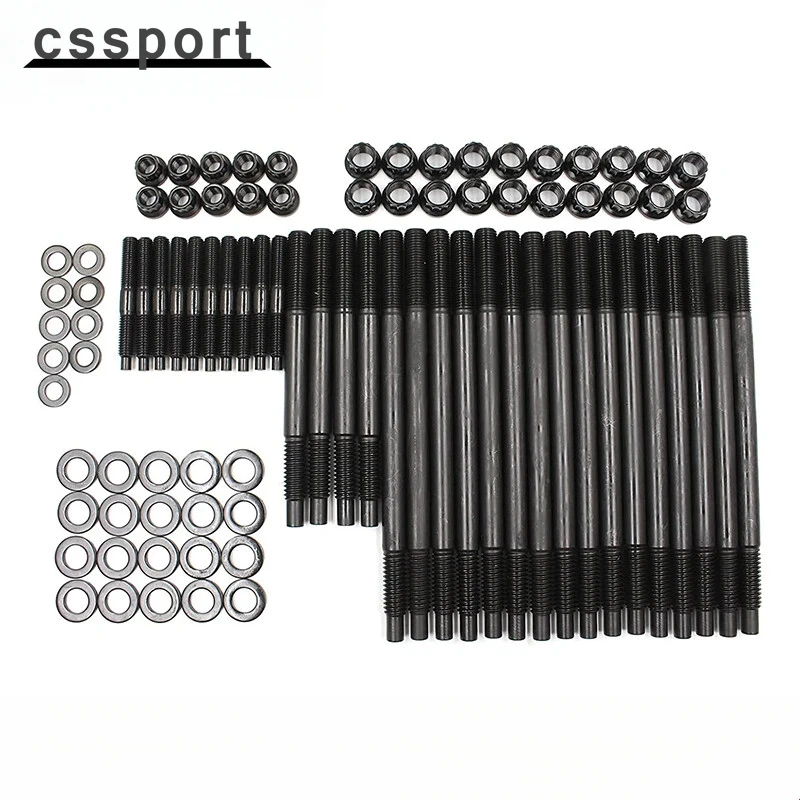 

Cylinder Head Stud Kit For 1999-2003 Silverado Sierra GM Trucks 4.8L 5.3L 6.0L 1997-2003 C5 Corvette Black LN-1002