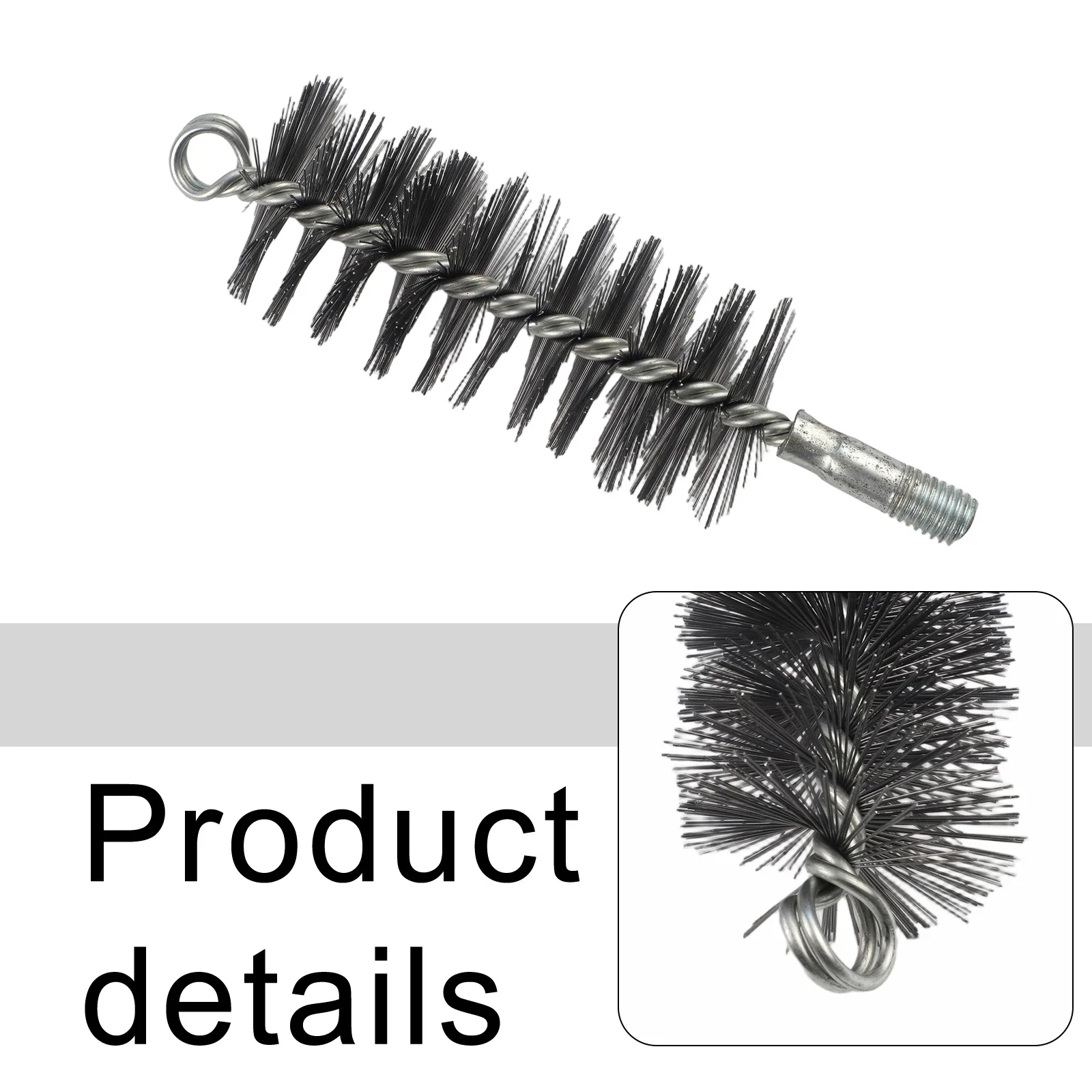 1pcs Pipe Wire Brush Round Chimney Flue Cleaning Brush Steel Wire Brush Sweep Fireplace Brush 50mm 60mm 120mm Stove Parts