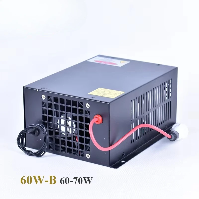 

60W-B/80W-B Источник питания CO2-лазера 110 В 220 В с сетевым портом для станка для лазерной резки, гравировка запасных частей