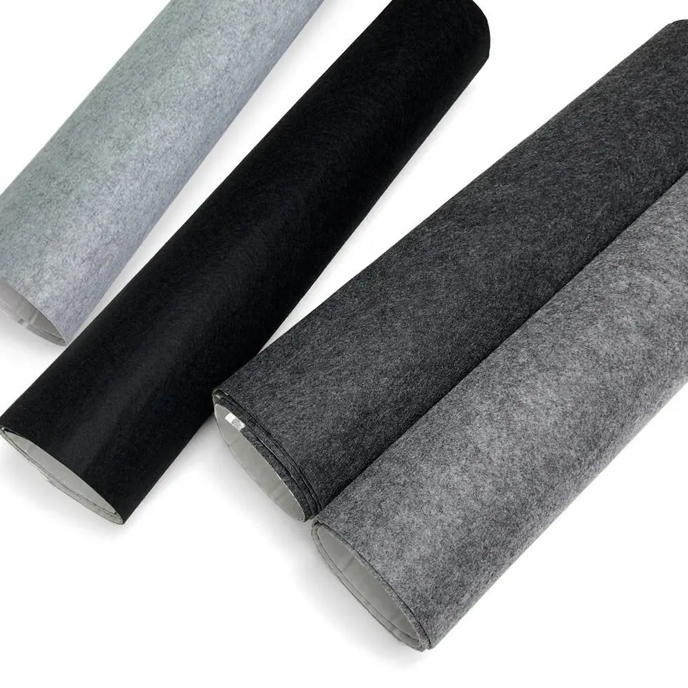 Non-Woven Fabric Car Felt Cloth Self-adhesive Carpet High Temperature Resistant 30x100cm/50X100cm Car Lining Carpet DIY