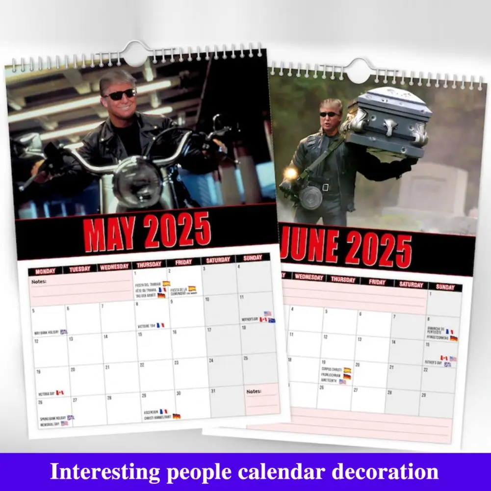 พิมพ์คุณภาพสูง 2025 ปฏิทิน 2025 Trumpinator ปฏิทินผนัง 12 เดือนสําหรับ Home Office Organization 2025 ปฏิทินผนัง