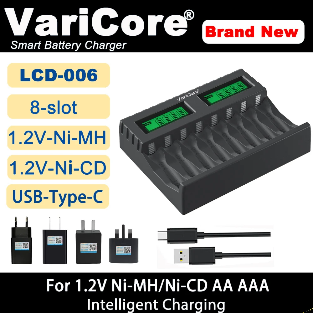 

Интеллектуальное зарядное устройство VariCore LCD-006 для Ni-MH Ni-CD аккумуляторов AA AAA 1,2 В