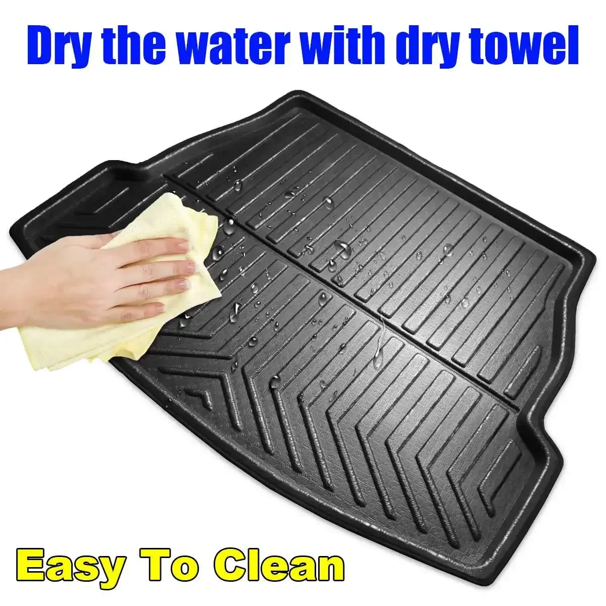 Car Rear Trunk Cargo Liner Boot Tray Cover Matt Mat Floor Carpet Kick Pad For Toyota RAV4 2019 2020 XA50