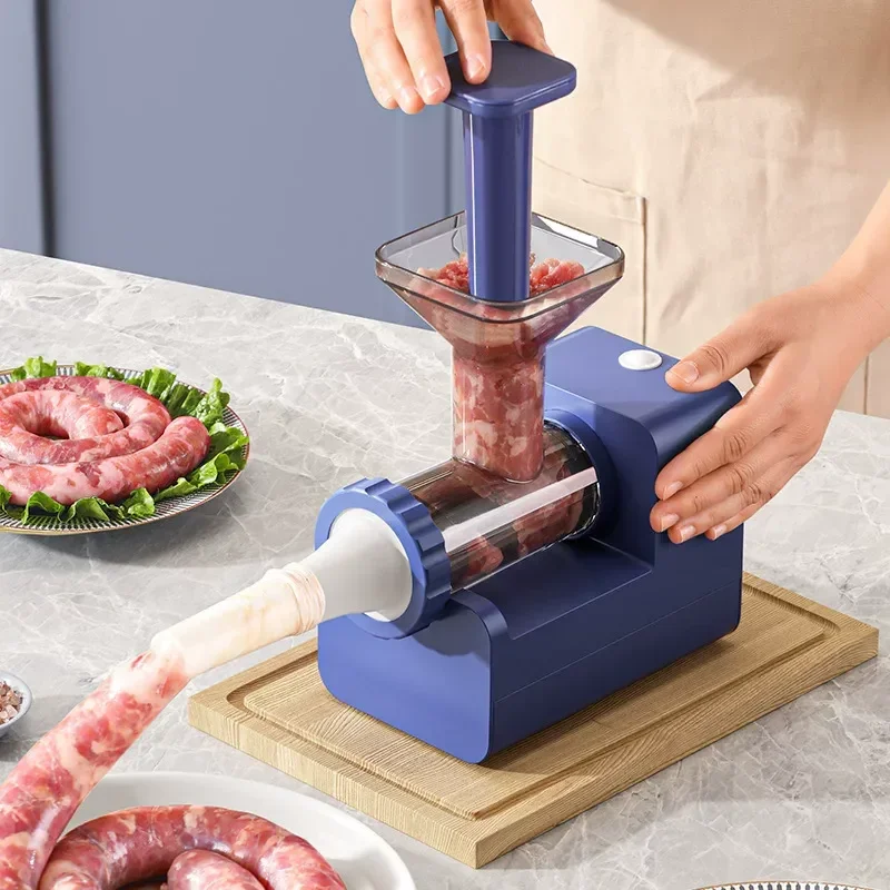 Stainless Steel Electric Meat Grinder Commercial Food Processing Machine for Kitchen Cooking Sausage Filling and Mincing