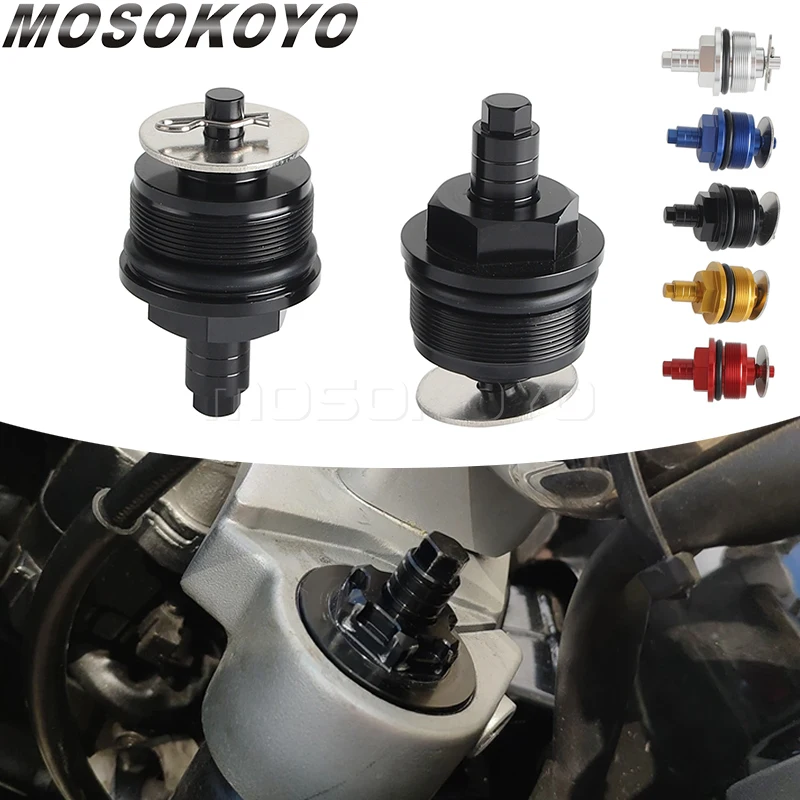 

Motorcycle Aluminum Front Shock Absorber Fork Screws Preload Adjuster Screw Bolt Cap For Suzuki GSX250R DL250 GW250 DL GW 250