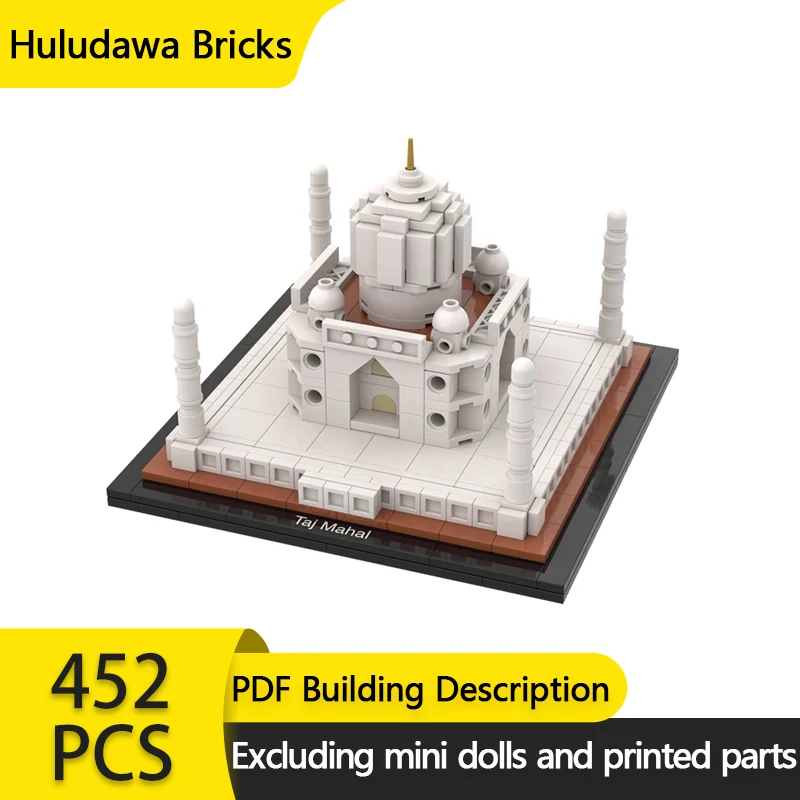 City Ancient Street View Model MOC Building Bricks Small Taj Mahal Modular Technology Gifts Holiday Assemble Children Toys Suit