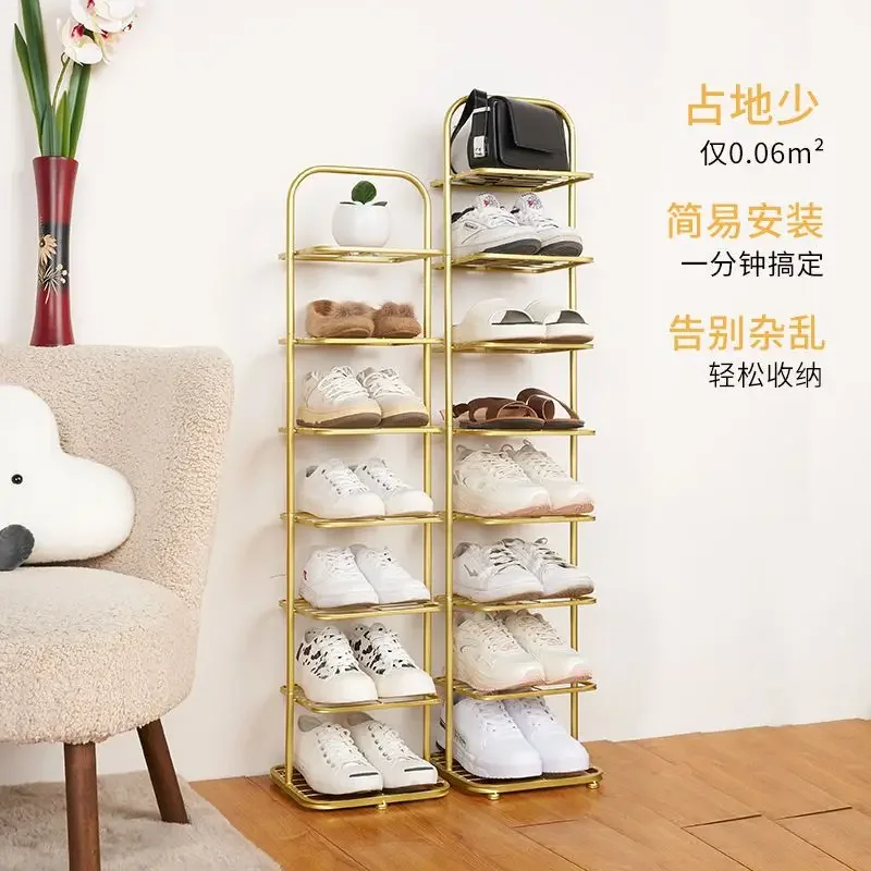 

Shoe Racks Simple Modern Narrow Storage At Home Doors Indoor Home Space-saving Shoes Racks Shoe Cabinets Living Room Furniture