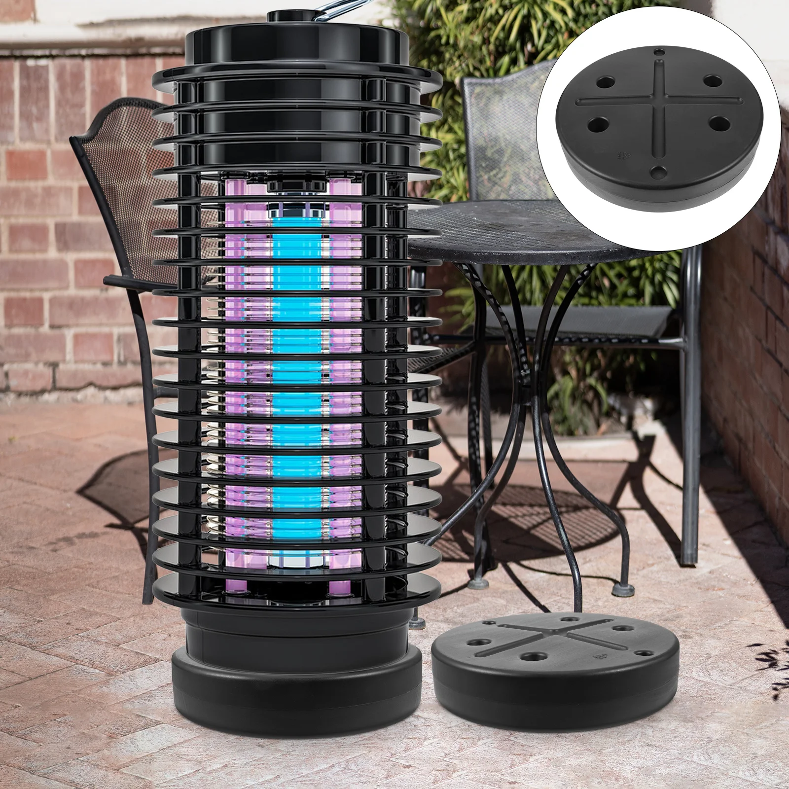 

1Set Outdoor Patio Heater Sand Box Base Durable Plastic Antitilt Protection Stable Weighted Design for Camping Picnics Parties