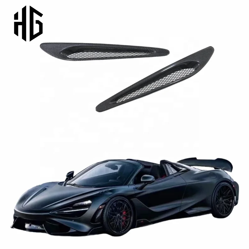 

Carbon Fiber Front Hood Bonnet Cover Tuyeres For Mclaren 720S Coupe/Spider Carbon Engine Hood Air Intake Vent CoversBestFitment