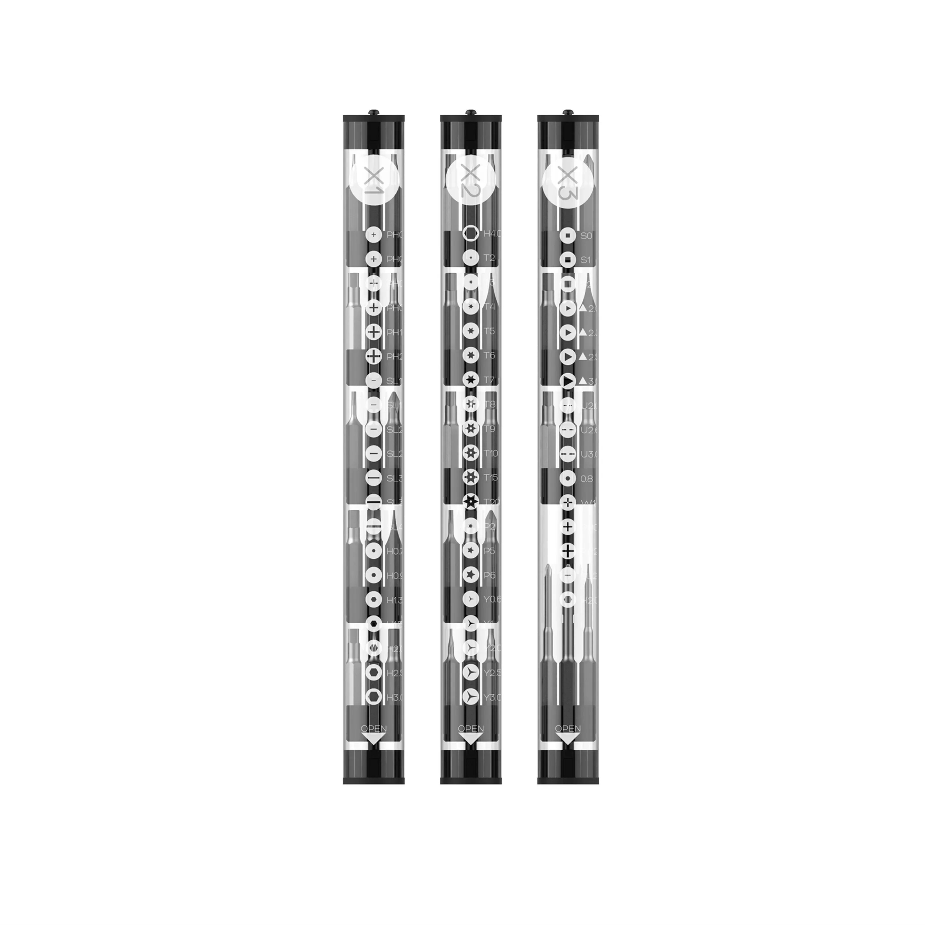 Wowstick 1F + 전기 드라이버 헤드, Wowstick 액세서리, 1p + 4mm 도구 헤드, X1X2X3 비트 헤드 세트