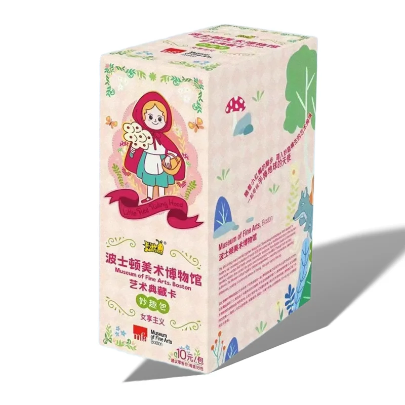 KAYOU Authentic Boston Museum of Fine Arts Art Collection Card Wonderful Pack Little Red Riding Hood QR Collection Card Toy Gift