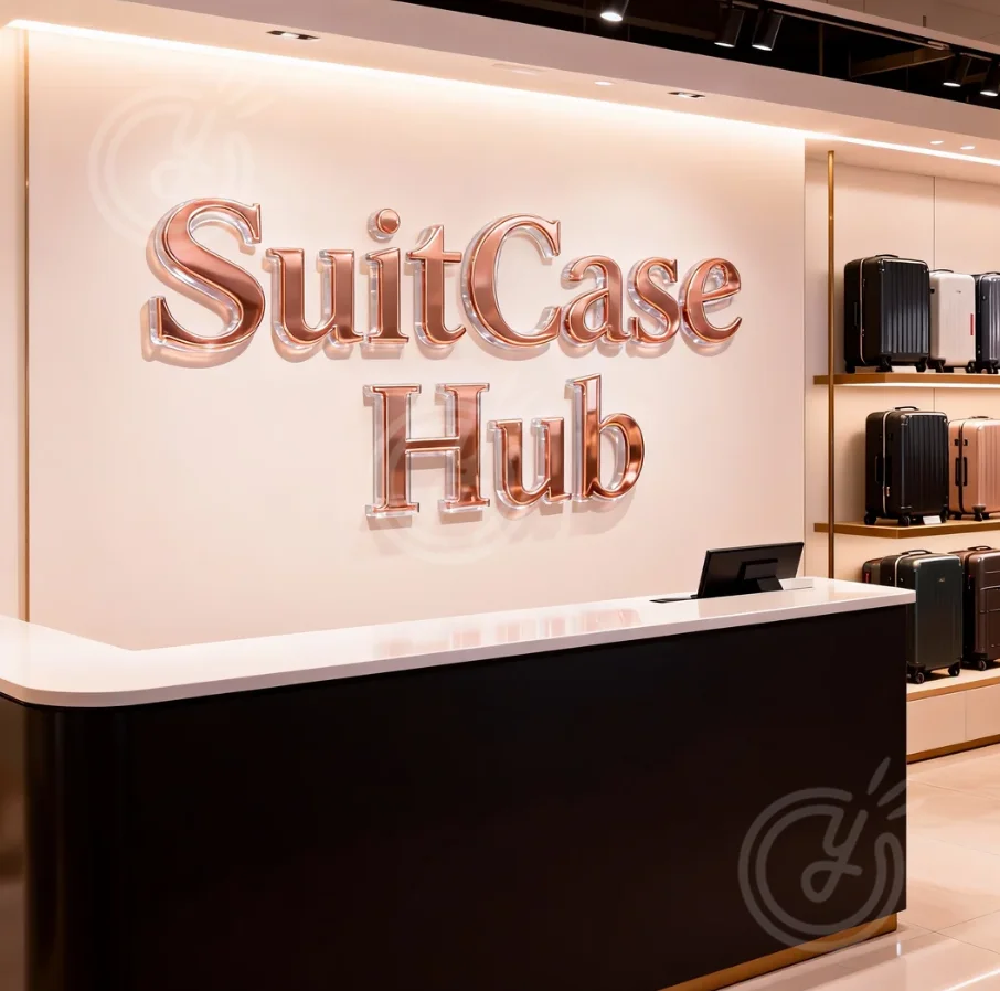 مخصص الاكريليك الأعمال لافتات شخصية الأعمال الإعلان شعار الجدار 3D رسالة مخصصة الاكريليك حقيبة محور تسجيل الرسالة