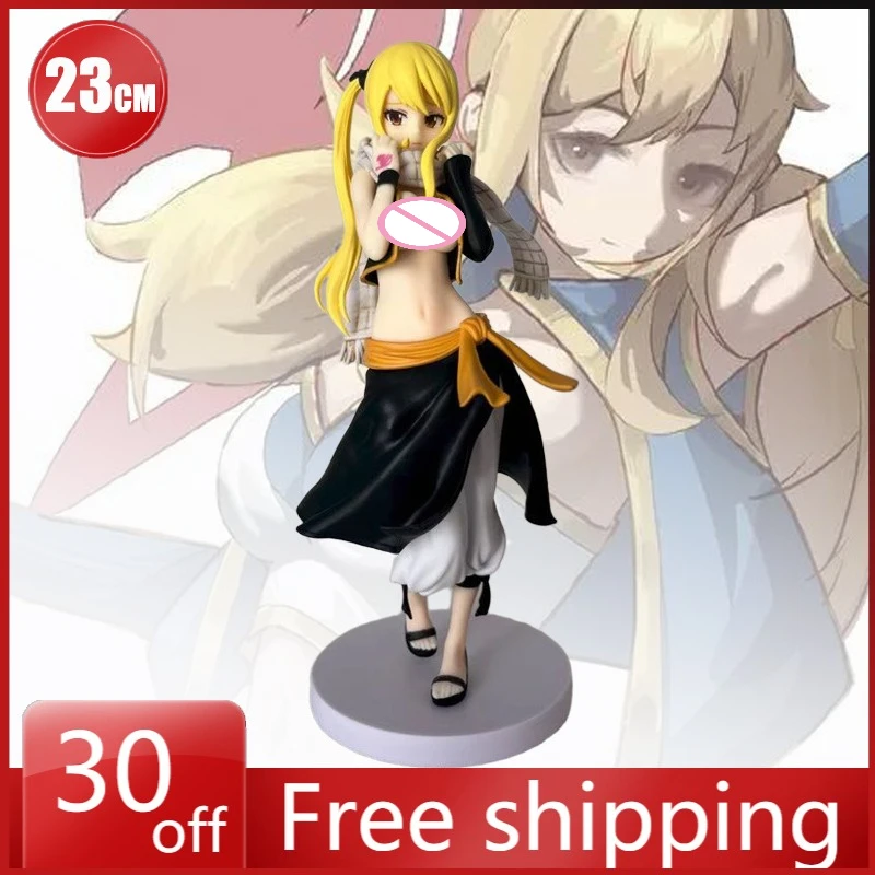 

23 см красивая фигурка девушки Люси Хартфилия маскировка как Человек аниме Коллекционная модель настольные украшения праздничные подарки детские игрушки