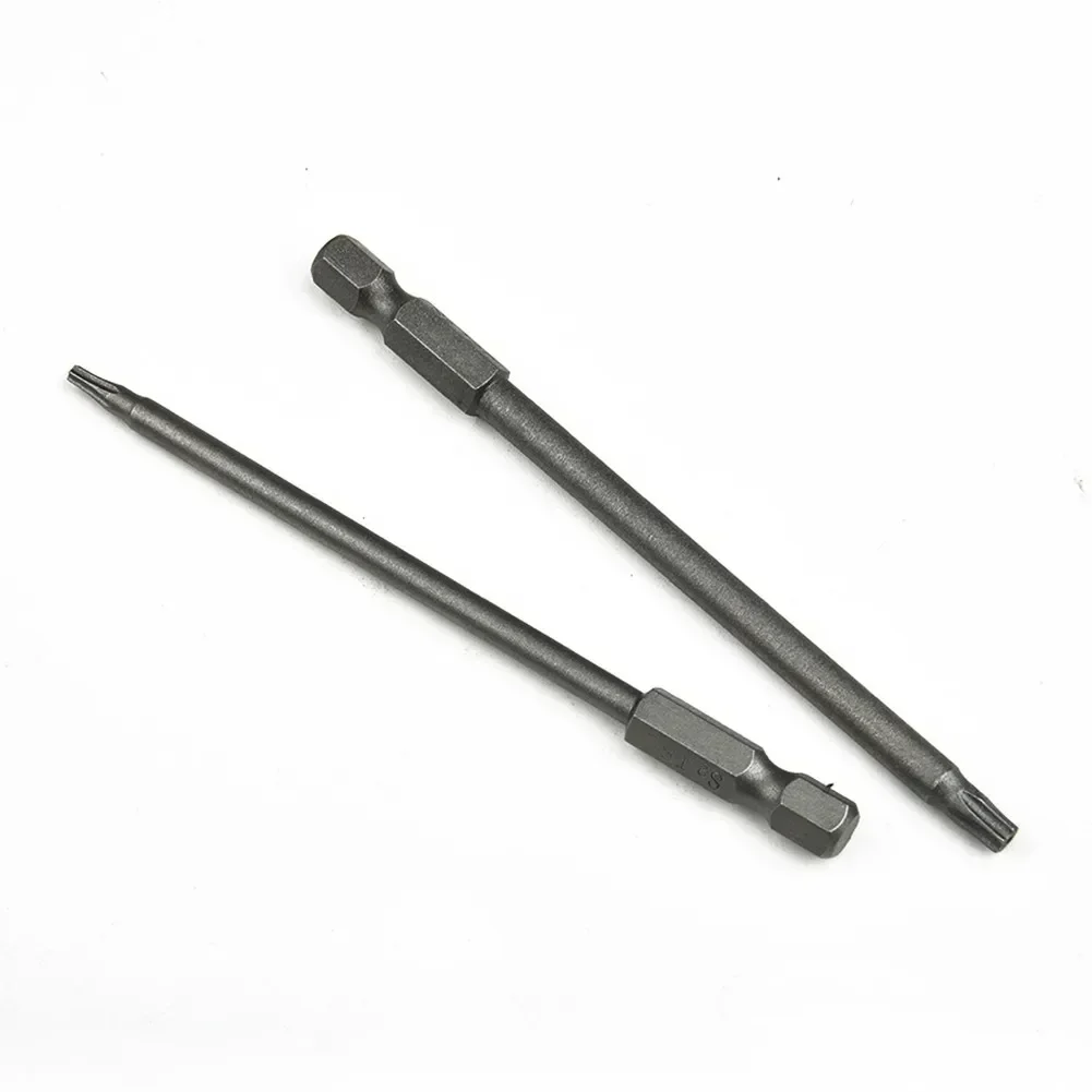 Torx Screwdriver Bits 100mm Long Magnetic Screw Driver Bit Hex Shank Hollow Screwdriver Head  T8 T10 T15 T20 T25 T27 T30 T40