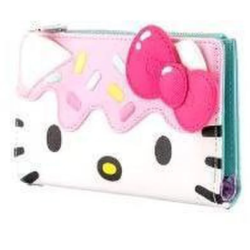 Sanrio Hello Kitty Loungefly Wallet Clutch Purse Women'S Purse Card Bag Double Fold Coin Purse Card Package Girlfriend Gifts