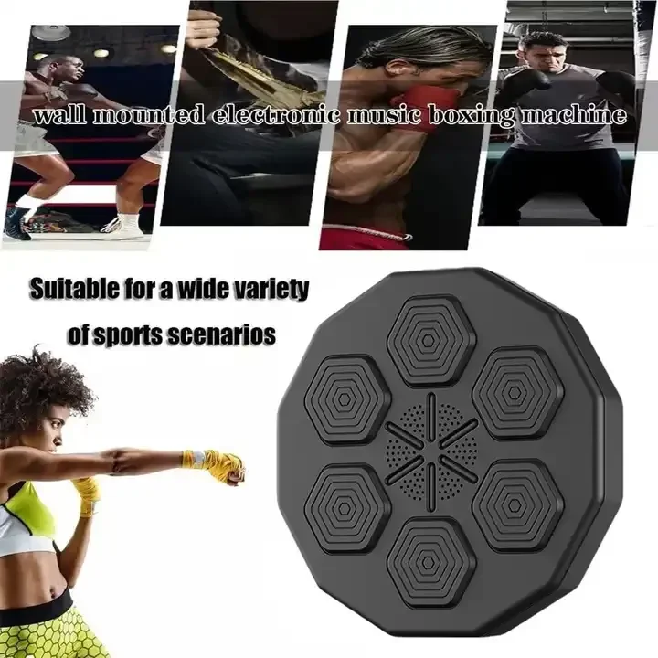 Indoor Smart Bluetooth Onepunch Muziek Boksen Doeltraining Machine Volwassen wandgemonteerde trainer Kicking Pad met handschoenen