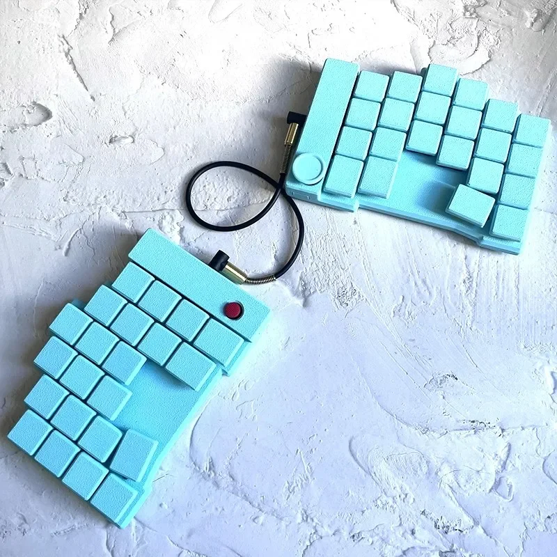 DL42 Keyboard Terpisah Sakelar Profil Rendah 40% Kit Keyboard Mekanis Diy Keyboard Titik Merah Mini Thinkpad Menunjuk Pc Gamer