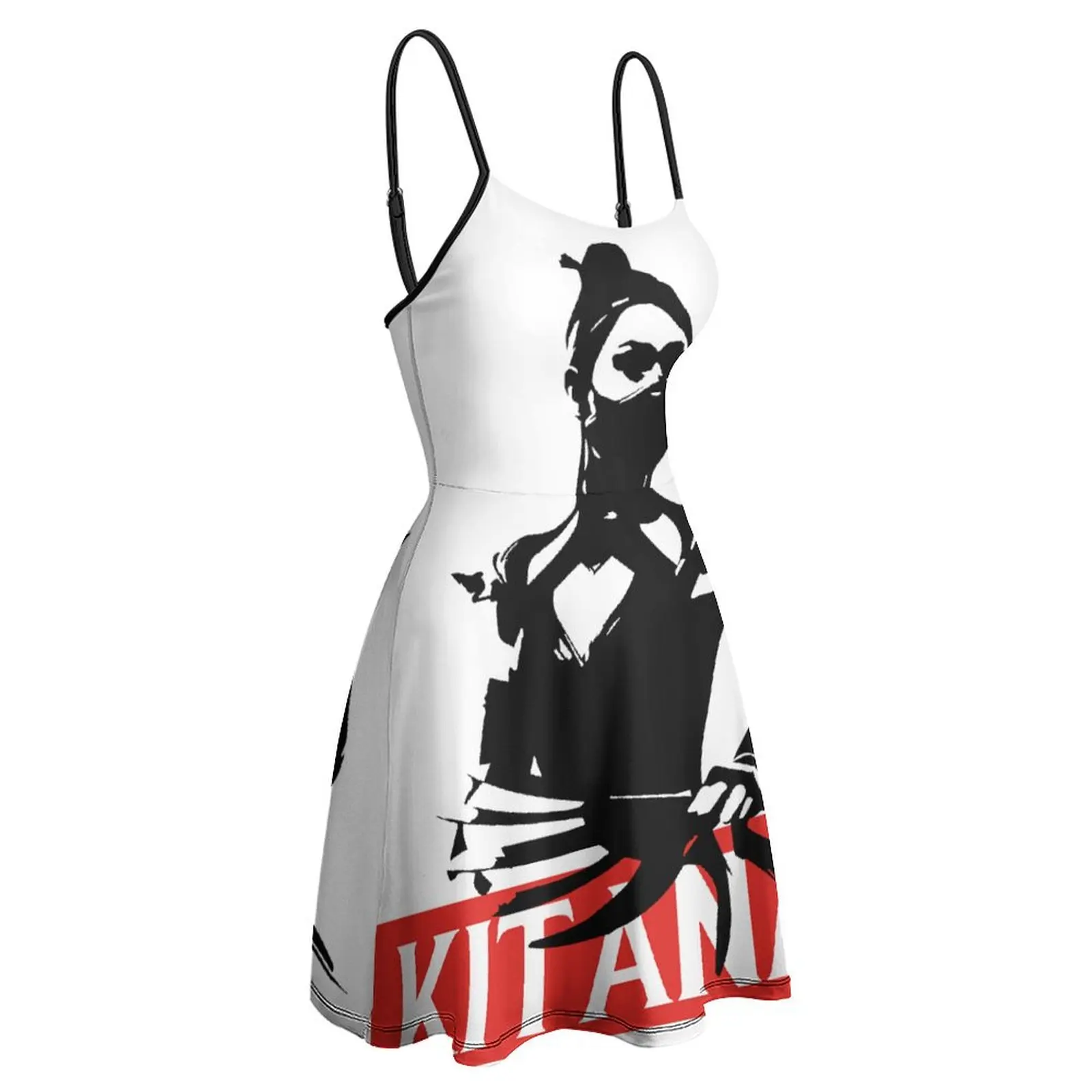 Kitana Classic For Sale Graphic Vintage Sexy  Woman's Gown Women's Sling Dress Funny Novelty  Vacations Dresses