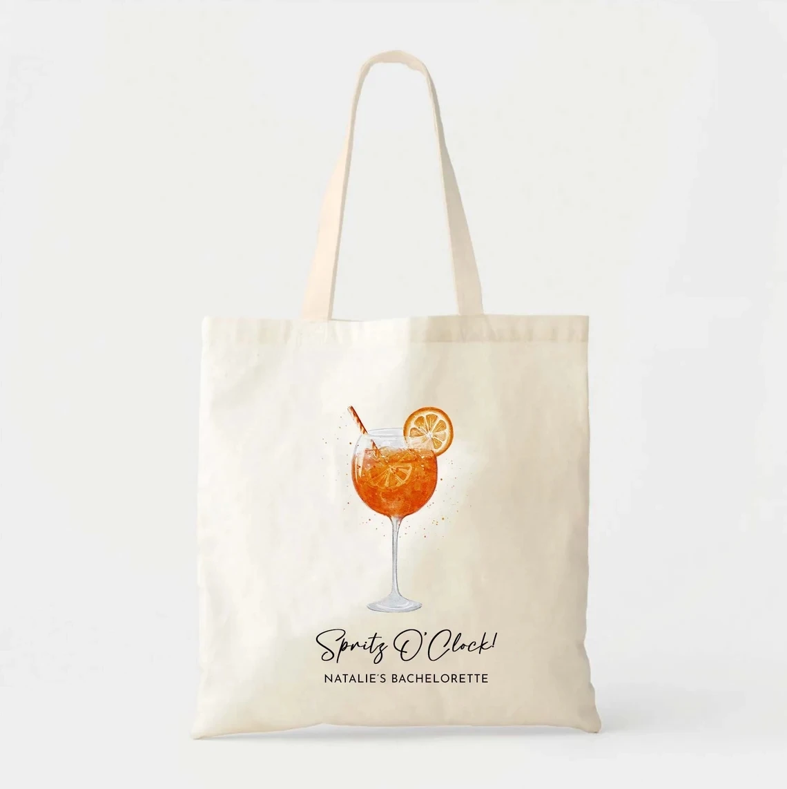 Spritz O'Clock - Aperol Bachelorette Party - Custom Tote Bag - Aperol Spritz Party - Bachelorette Gift Bag - Bridal Shower Favor