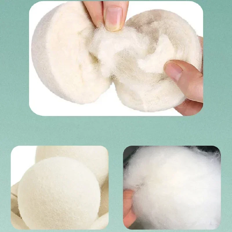 New Model 7cm Wool Dryer Balls, Reusable Softener Laundry Balls for Home Washing, Natural Fabric Softener Dryer Accessories