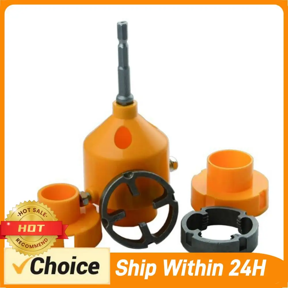 PVC Pipe Threader Kit With 1/2Inch 3/4 Inch 1 Inch Dies Pipe Threader Pipe Round Die Plumbing PVC Thread Tool for Threading