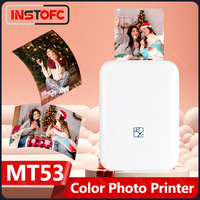 HPRT Portable Photo Printer Pocket Wireless Zink Technology Bluetooth Print 2x3 Sticky-Backed Photo Paper Machine Decvice Maker