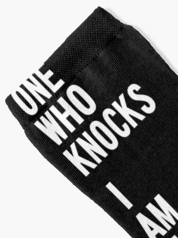 Breaking Bad I Am The One Who Knocks Walter White Quote Socks golf happy essential Socks Men Women's