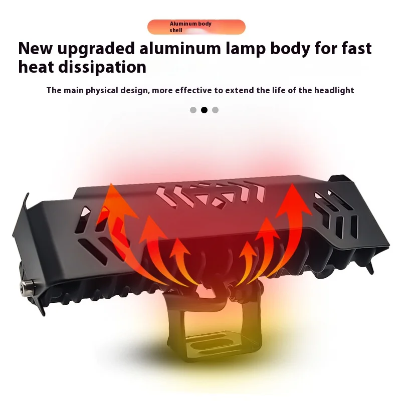 6 عدسات دراجة نارية أضواء Led الأضواء الأمامية المصباح مساعد عالية مشرق الأبيض والأصفر موتوكروس الملحقات #2