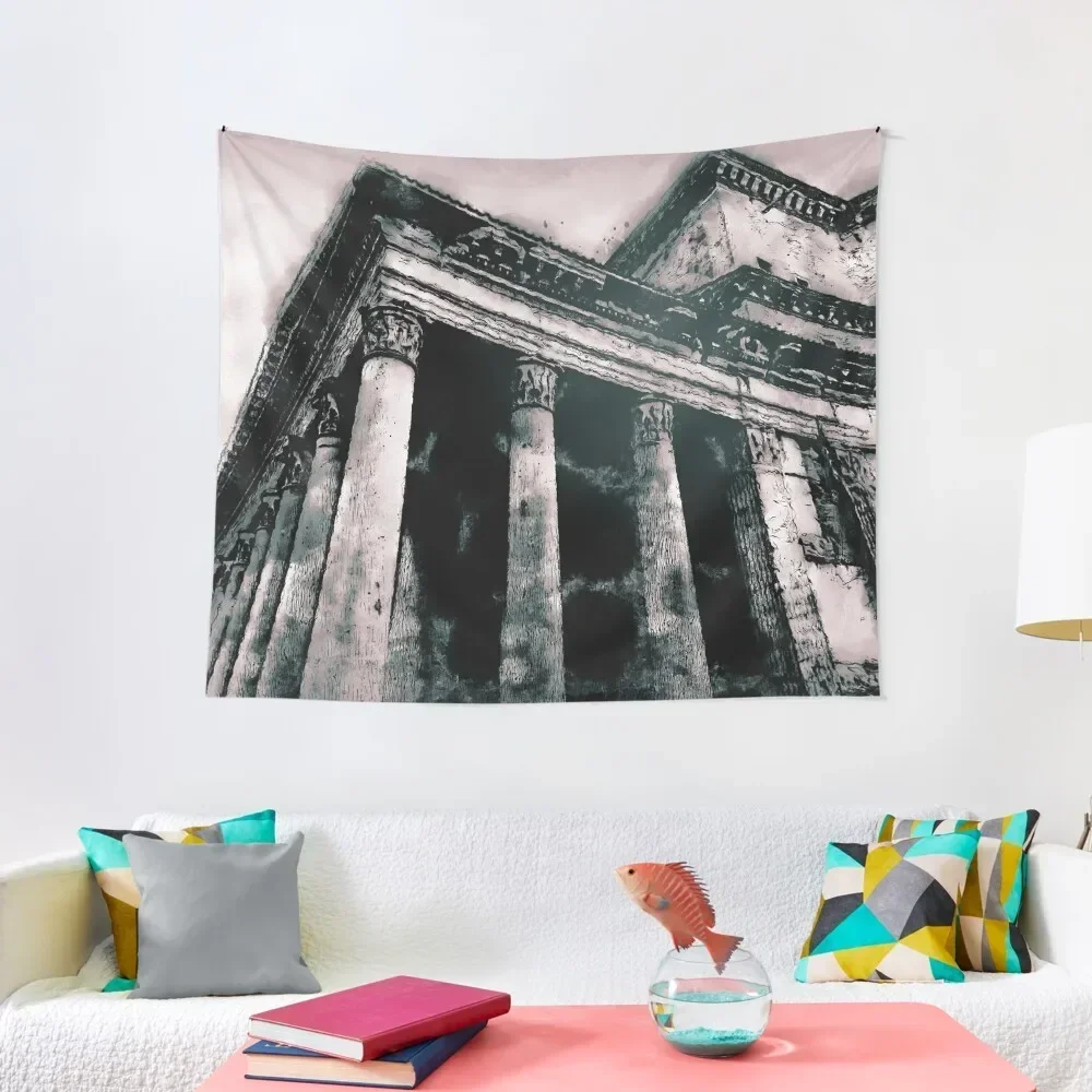 

The Roman Pantheon Tapestry Wallpaper Bedroom Decorative Paintings Aesthetic Decoration Tapestry