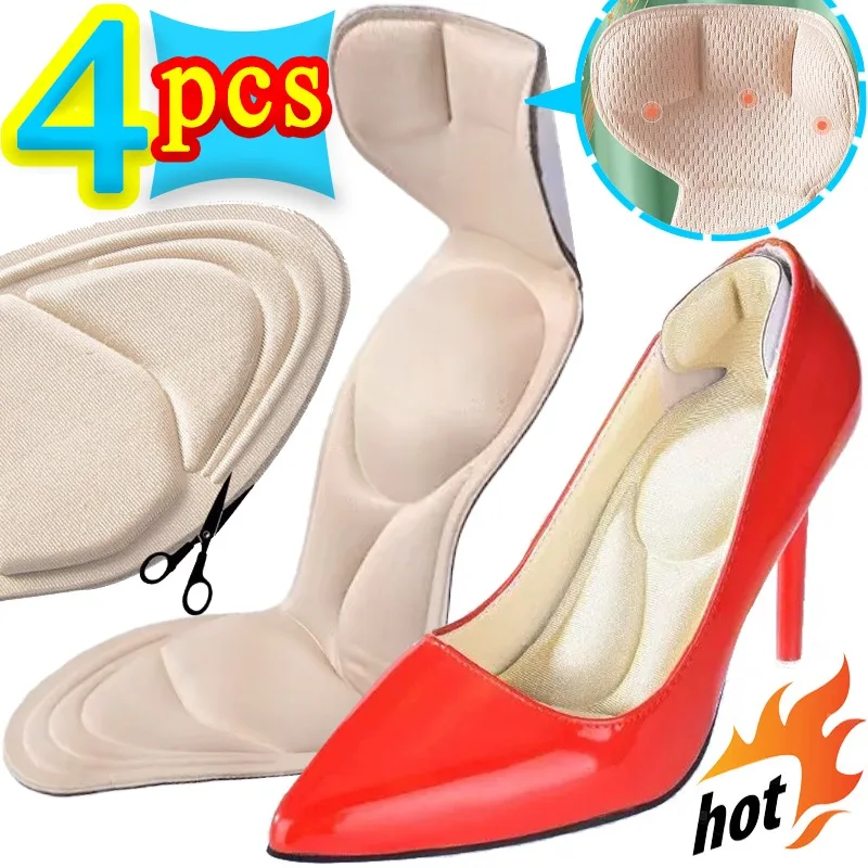 

High Heel Insoles Memory Foam Cuttable Shoe Pads Anti Slip Foot Care Cushion Orthopedic Shoes Liners Relieve Pain Feet Accessory