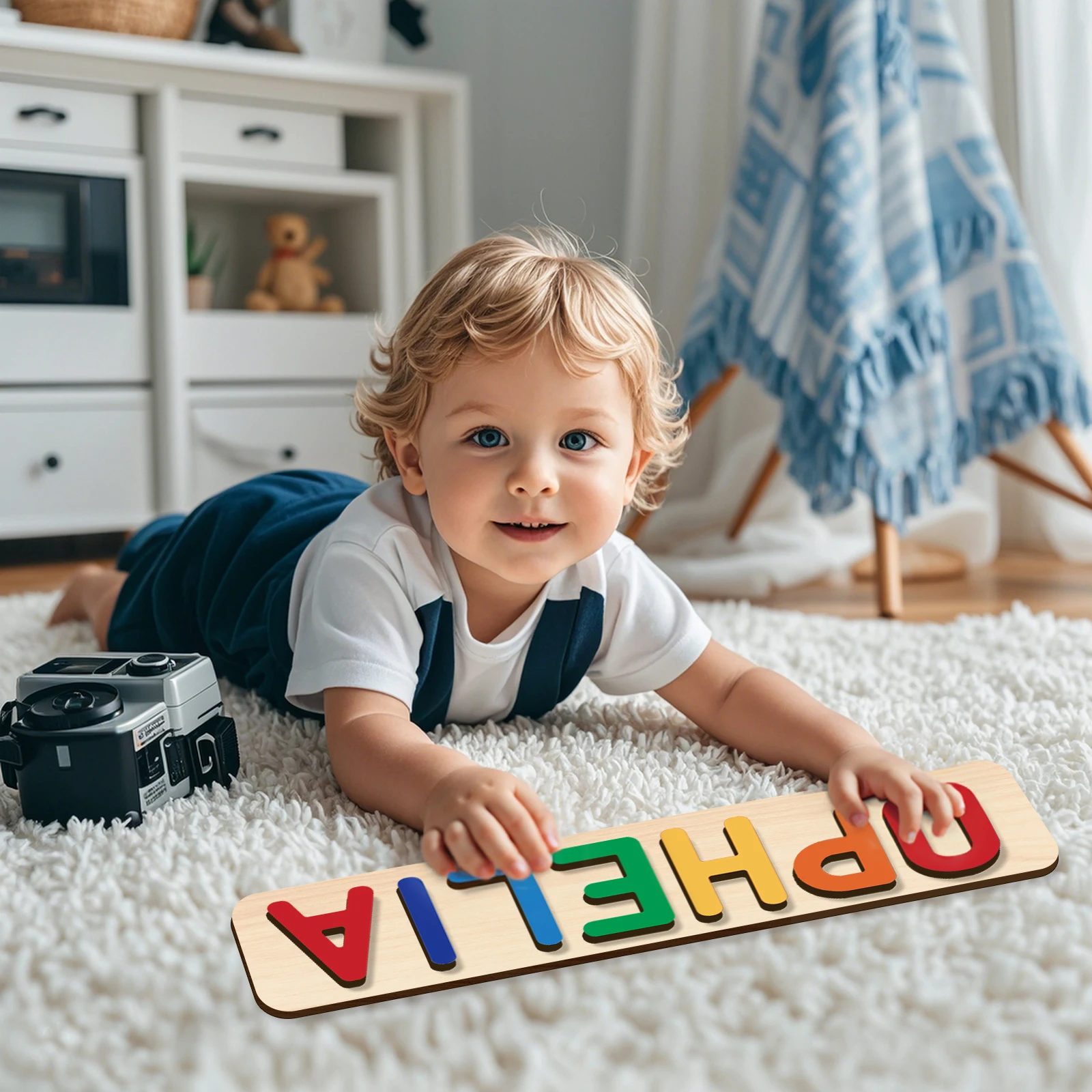 Custom personalized name puzzle | Wooden puzzle gift | Special desktop display decoration