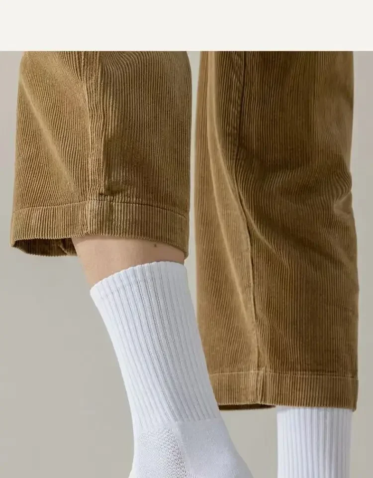 1 oder 4 Stück Socken Herren Baumwolle Deodorant Winter Handtuch unten mit Samt Mittelrohr weiße Strümpfe verdickte Sport-Basketball-Socken – Detail 5