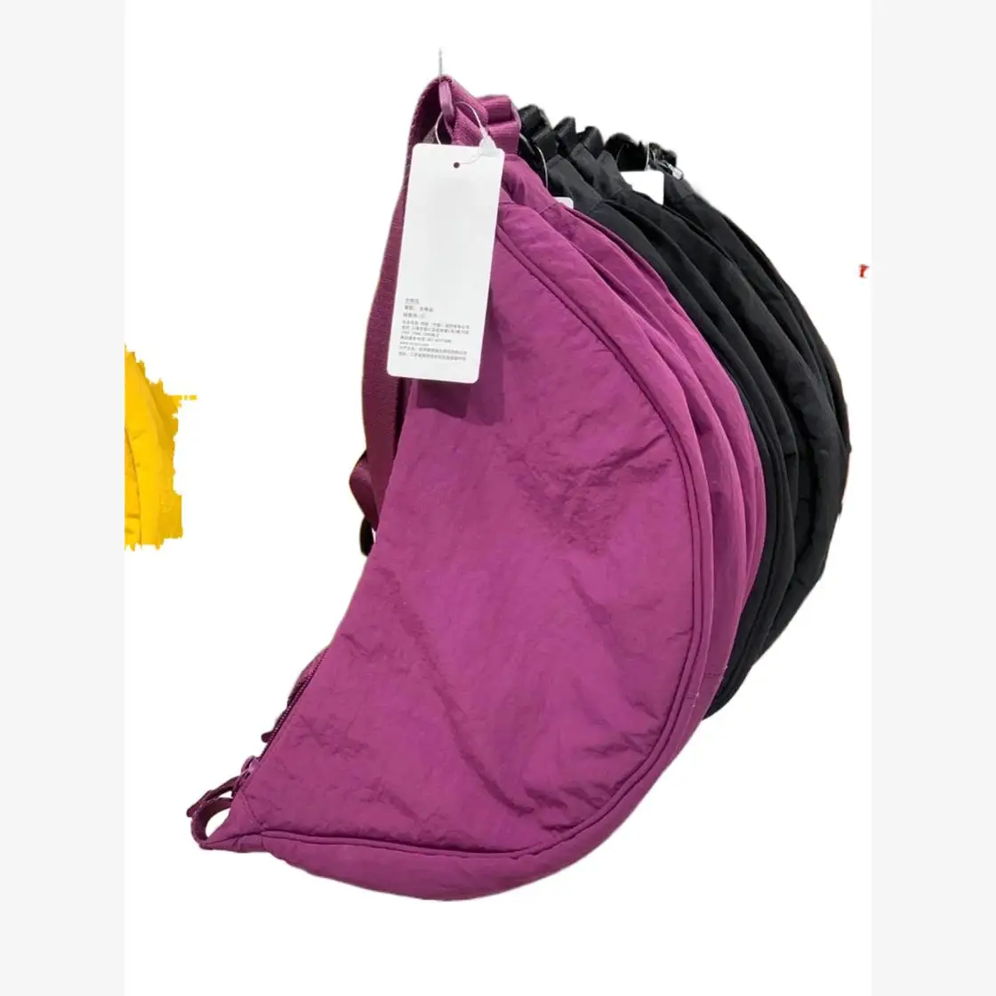 حقيبة كتف واحدة خفيفة الوزن قابلة للتعديل على شكل زلابية يابانية، حقيبة تحت الذراع بتصميم بسيط وعصري للجنسين #3