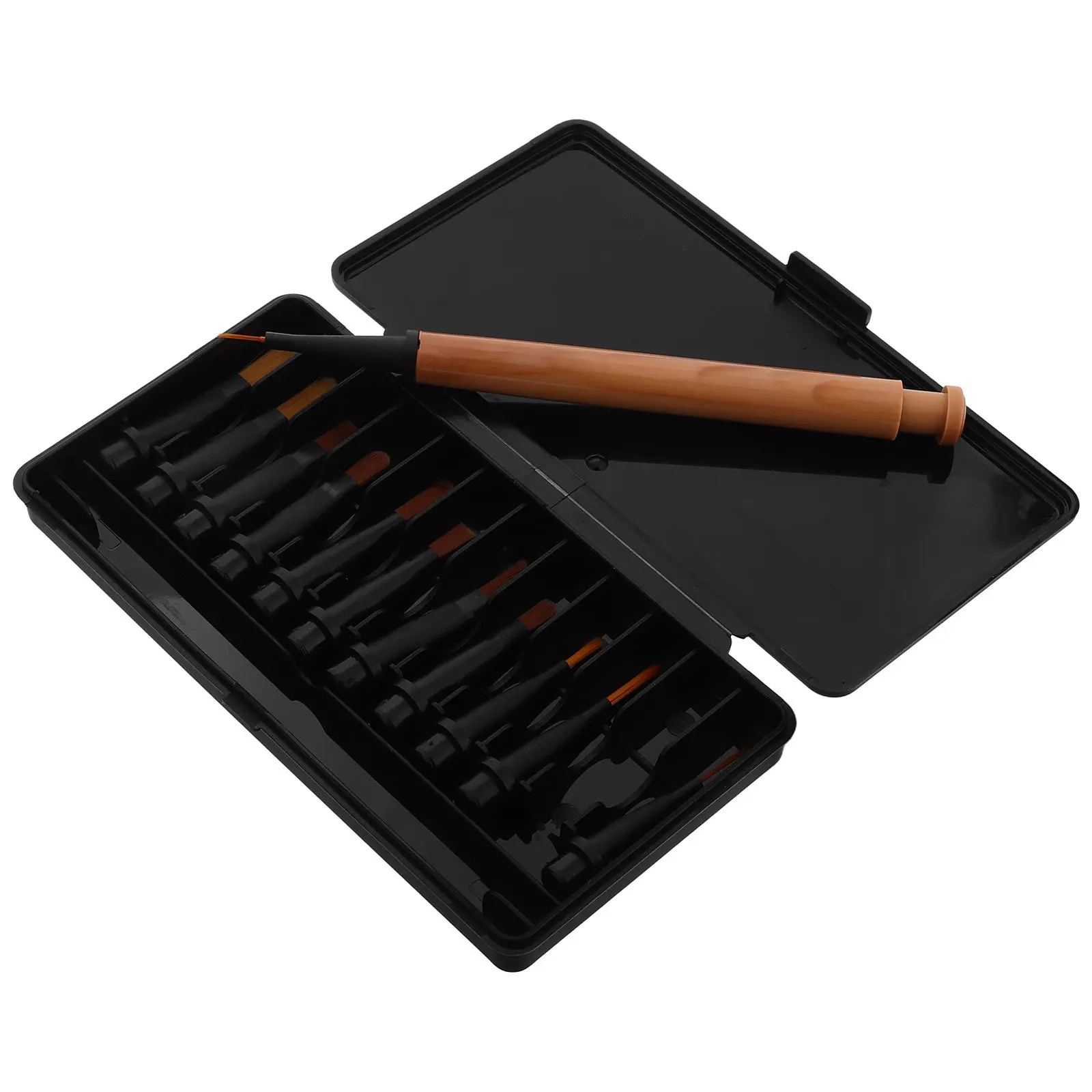 

Набор сменных кистей для маникюра: многофункциональные инструменты для нейл-арта с элегантным дизайном для легкой замены насадок, профессиональный набор для дизайна ногтей