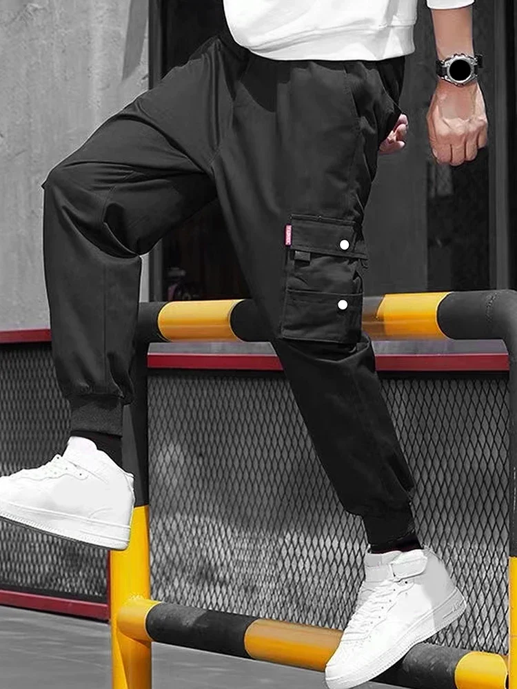 

Summer slim casual leggings Instagram pants for male and female students Korean trendy workwear pants, trendy brand loose croppe
