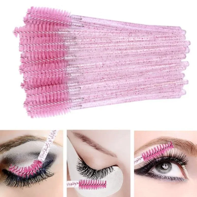 50/100 Stuks Wimper Borstel Wegwerp Kam Mascara Wands Wimpers Extension Borstels Applicator Spoolers Makeup Tools