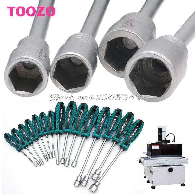 3/3.5/4/4.5/ 5/5.5/6/7/8/9/10/1/12/13/14mm Metal Socket Driver Nut Key Wrench Screwdriver Nutdriver Hand Tool Drop shipping